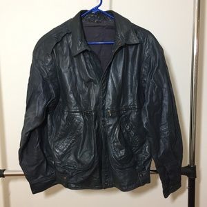 Vintage 100% Leather Jacket/ Vest